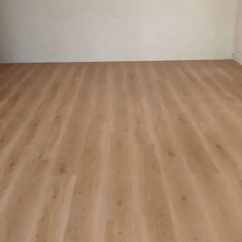 New timber-look flooring laid through a living area